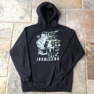 Vintage WWE John Cena YOU CANT SEE ME Hoodie EUC